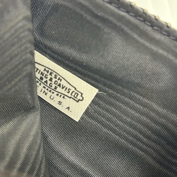 Whiting Davis Silver Mesh Bilfold Credit Card Wallet Kiss Lock Change Holder - Picture 7 of 8